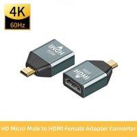 4K 60HZ Mini Micro Hdmi To หัวแปลงสัญญาณ Hdmi Converter สำหรับแล็ปท็อปกราฟิกการ์ดกล้องทีวี HD อะแดปเตอร์ video Transmissio