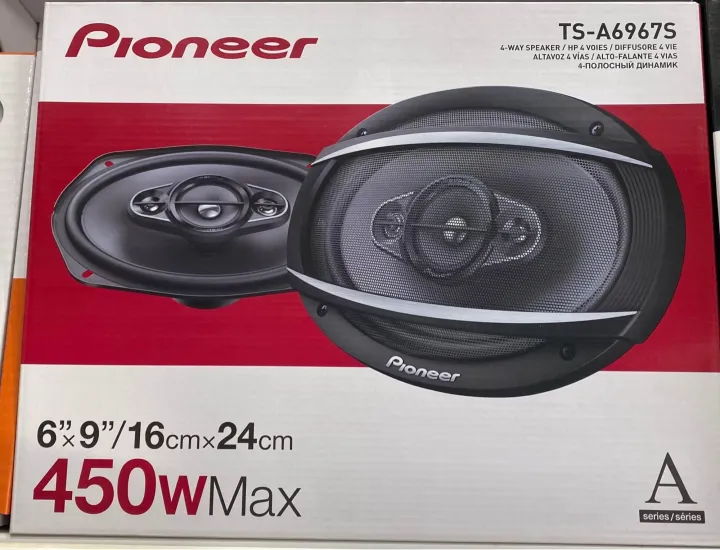Pioneer 6x9 Speaker TSA6967S 450W 6x9" 4Way TSA Series Coaxial Car