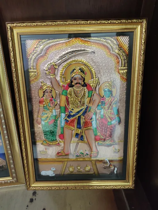 Madurai veeran Copper frame 18 x 12 Lazada