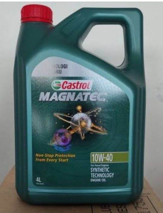 OLI MOBIL CASTROL Magnatec 10W-40 4 Liter, Original Produk | Lazada ...