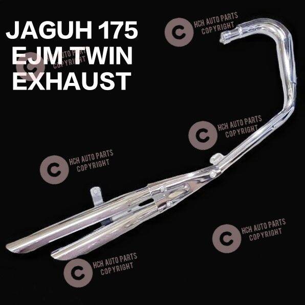 EJM TWIN EXHAUST PIPE MODENAS JAGUH 175 Lazada