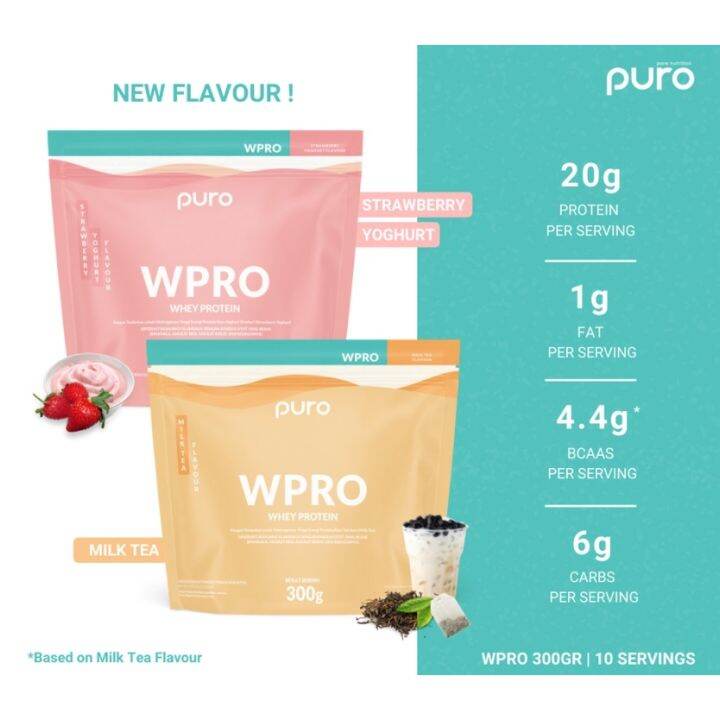 Puro WPRO whey protein concentrate 300Gr LABDOOR BPOM susu protein diet