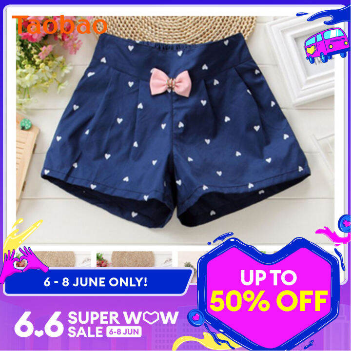 Summer Clothing Loose Girls' Baby Medium and Big Children's Hot Pants