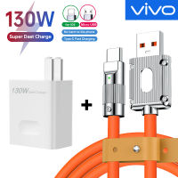 ViVO Super Fast Charging Kit (Micro+Type-C) หัวชาร์จแฟลช 130W + สายชาร์จ 120W สำหรับ Android/iPhone