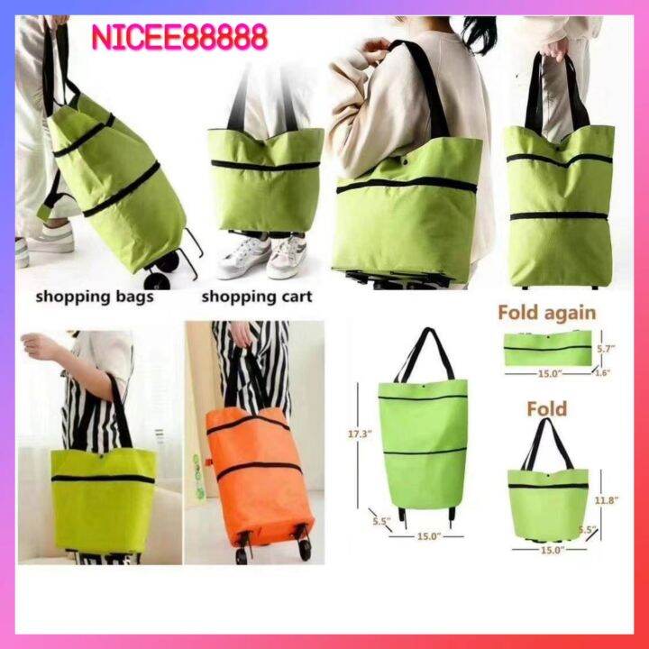 Nicee Multifunctional Foldable Shopping Cart Grocery Trolley bag