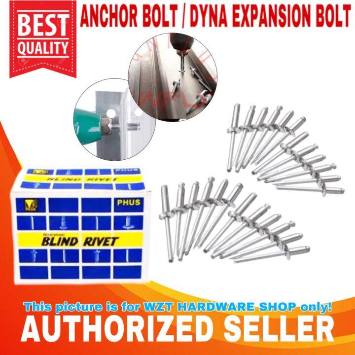 ALUMINUM BLIND RIVET 500/1000pcs Per box (1/8X1/2 1/8X3/4 5/32X1/2 5