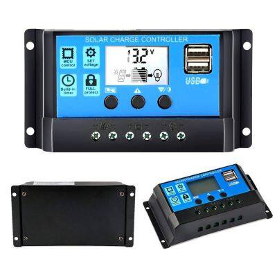 โซล่า ชาร์จเจอร์  12/24V  30 A แท้ Solar Charge Controller Regulator Intelligent PWM Timer2 USB