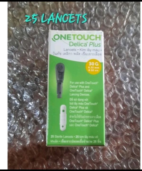 ONE TOUCH DELICA PLUS Lancet 25's | Lazada PH