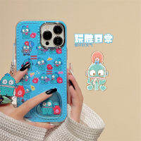 Wansheng เคสมือถือ iPhone 13มีกระจกรูปหัวใจแบบฝาพับลายการ์ตูนปลาการ์ตูนน่ารักที่นิยมในโลกออนไลน์สำหรับ iphone14promax ที่ห้อยสำหรับผู้หญิงแบบใหม่11 14Pro 12เคสนิ่มซิลิโคนกันกระแทกไอเดียสร้างสรรค์สำหรับ14PM