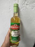 Bertolli White Wine Vinegar 500ml. น้ำส้มสายชูหมัก สำหรับปรุงอาหาร  เบอร์ทอลลี่ 500  มิลลิลิตร