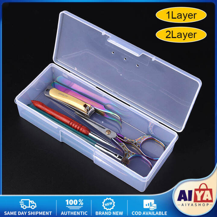 ★Same Day Shipping★ Nail Storage Box Tool Empty Manicure Organizer Nail