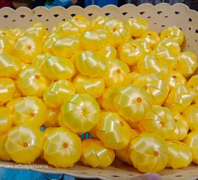 โปรยทานลูกส้ม ลูกบอล สีเหลือง 50 ชิ้น ตัวเปล่า