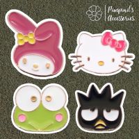 ʕ •ᴥ•ʔ ✿ พร้อมส่ง : เข็มกลัดเซ็ทคิตตี้,มายเมโลดี้และกบเคโระ | Hello Kitty, My Melody, Kero &amp; Bad Badtzmaru - SANRIO Brooch