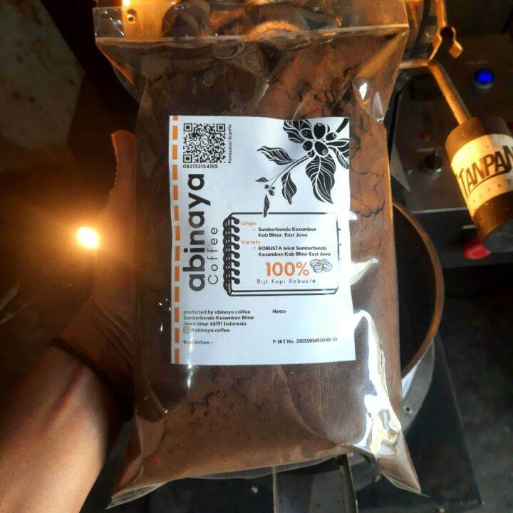 Abinaya Coffee kopi bubuk murni khas blitar kopi bubuk robusta kemasan