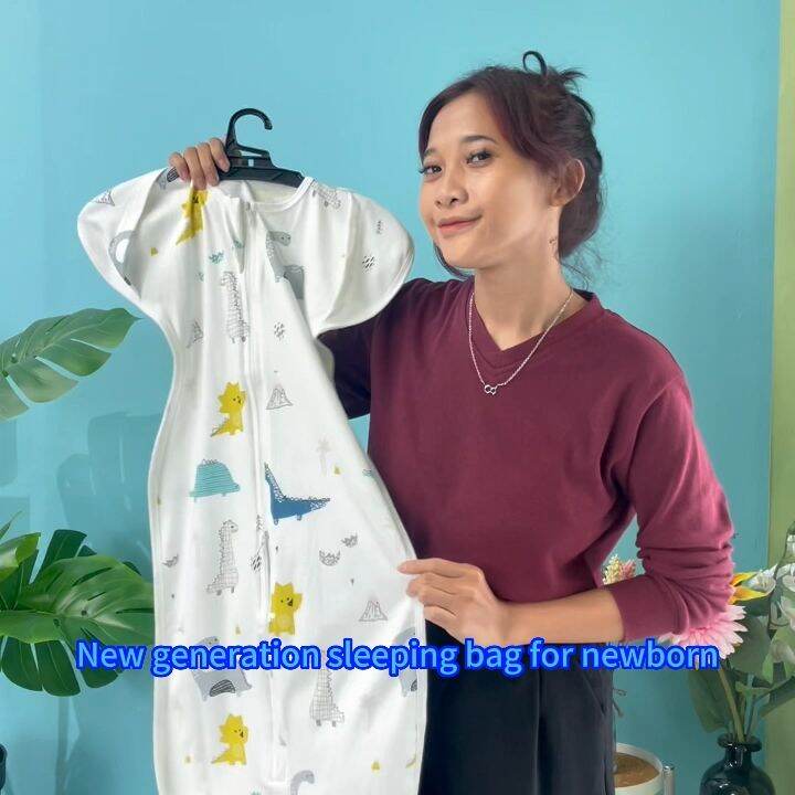 [Einmilk Swaddle Sleeping Bag] Baby Transitional Swaddle Sleeping Bag