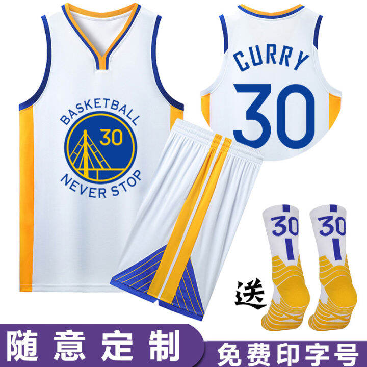 Curry Jersey Wikings Basketball Wear Suit White for Men Sports Vest