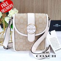 กระเป๋าสะพาย COACH  North/South Lonnie Crossbody In Signature Jacquard
C8321