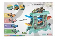 CITY RAMP RACER รางรถแข่งเด็ก รางรถแข่งแสนสนุก รางรถเด็กรถแรงเฉื่อย พร้อมรถ 4 คัน รุ่นใหม่ เหมาะสำหรับน้องๆหนูๆ