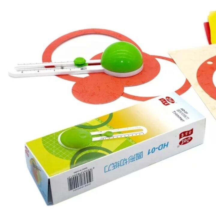 Rotary Circle Cutter Mini Portable Paper Trimmer Adjustable Circle Hole