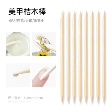 Buy V Divine 10 pcs Orange Wood Stick For Cuticle Pusher Remover And Nail  Art Online at Best Prices in India - JioMart.