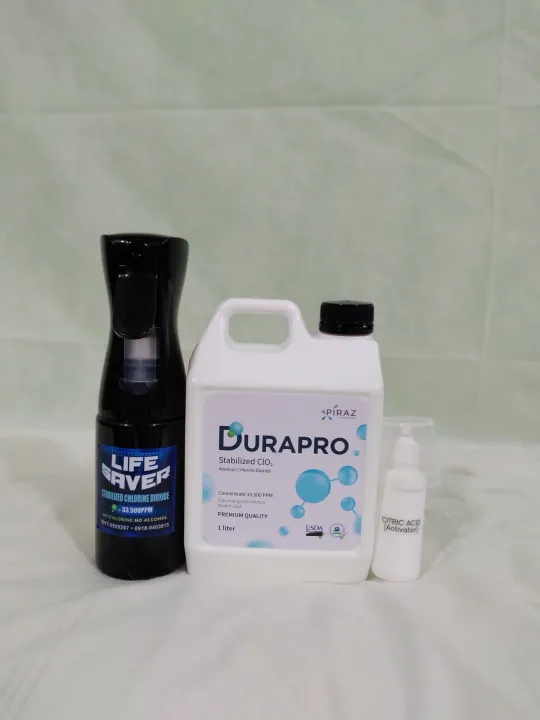 Stabilized Chlorine Dioxide (CLO2) 1 Liter with FREE Continuous Fine