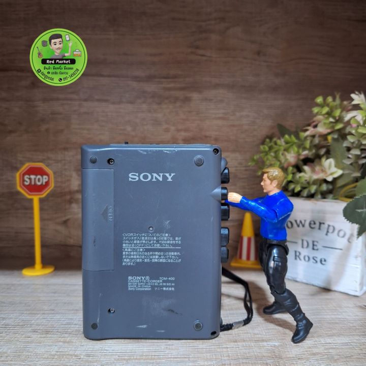 sony-tcm-400-เครื่องเล่นเทป-มีบริการหลังการขาย-เล่นเปิดฝาได้-ฟรีถ่าน-2-ก้อน-คืนเงินใน-7-วัน