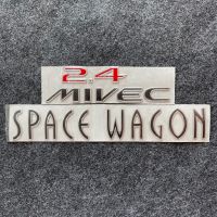 โลโก้ 2.4 MIVEC SPACE WAGON ตัวหนังสือฝาท้าย (จำนวน 2 ชิ้น)