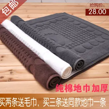 5 Star Hotel Cotton Floor Towel Bath Mat with Feet Pattern 50pcs pack