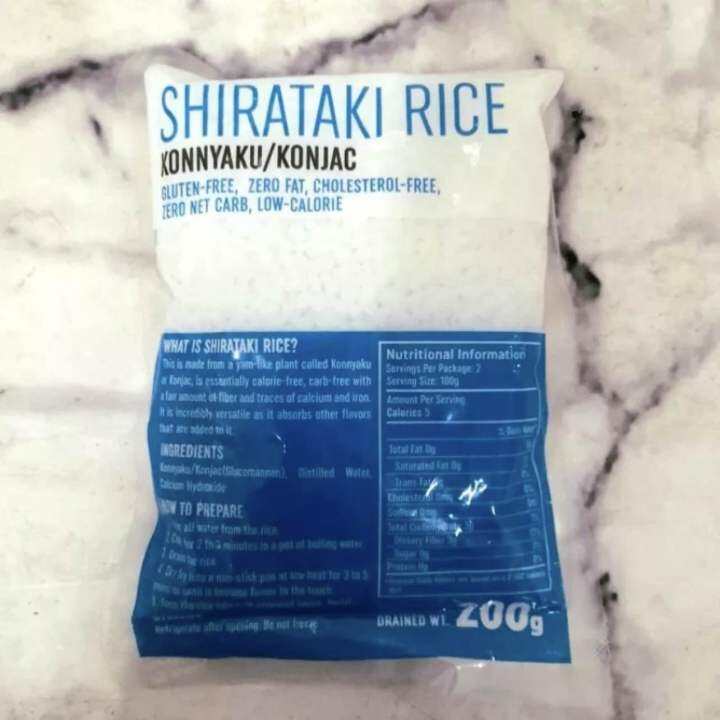 Shirataki Rice Low carb Gluten Free Lazada PH