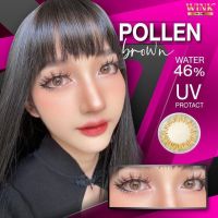 Pollen brown by winks เลนส์สีน้ำตาล