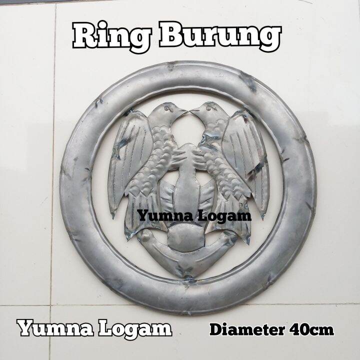 ornamen aksesoris pagar klasik besi tempa model ring burung | Lazada