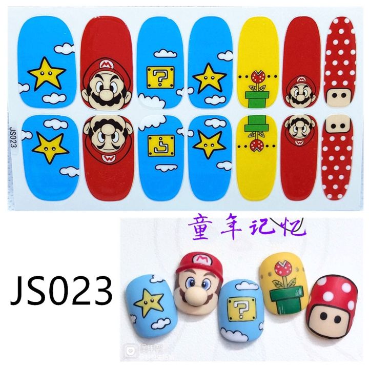 สติ๊กเกอร์ติดเล็บ-js-น่ารักๆสินค้าพร้อมส่ง-ลายน่ารักมาก