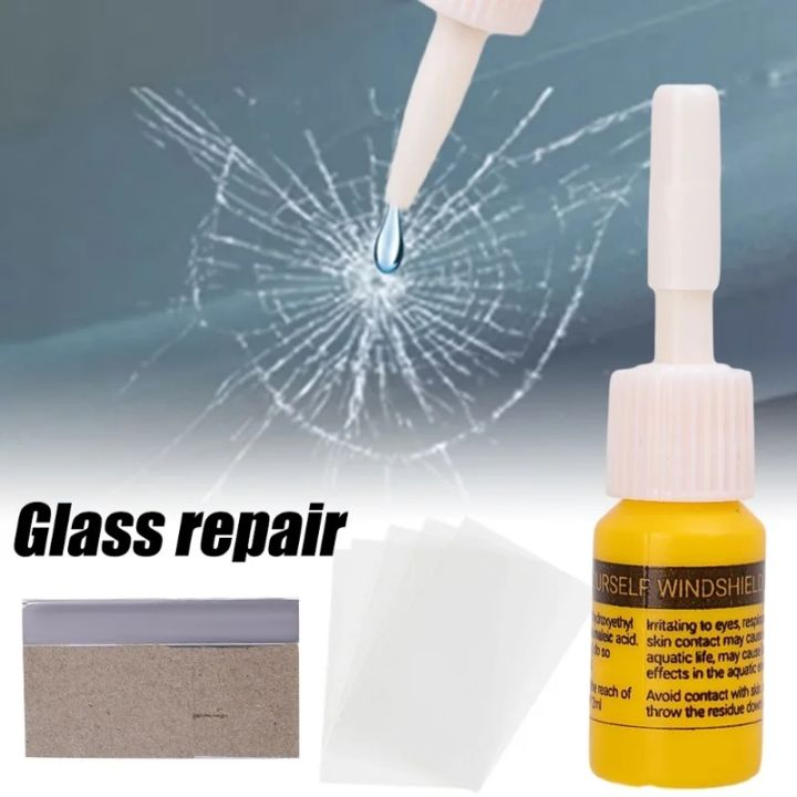 Car Window Repair Fluid Cracked Glass Scratch Repair Kit Windshield Repair  Liquid for Car Auto Window Glasss Crack Restore Tool 
