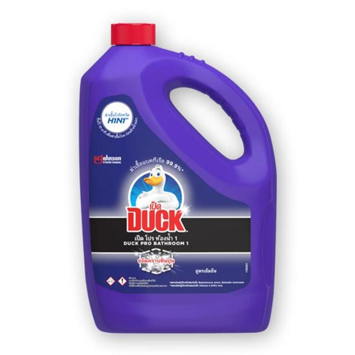 เป็ด โปร น้ำยาล้างห้องน้ำ สีม่วง 3500 มล.Duck Mr Muscle Bathroom Cleaning Liquid Purple 3500 ml