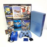 ? PS2 2 Limited Edition Aqua Blue ? 95% SCPH-39000 ? ORIGINAL JAPAN ?? 220v.