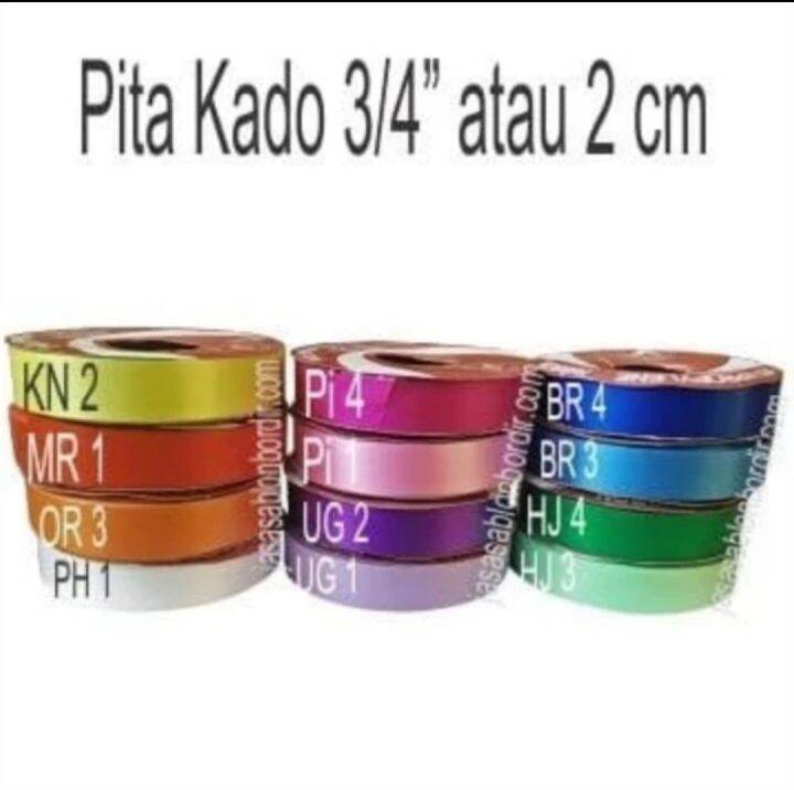 Pita Kado Pita Jepang 3/4 Inch Atau 2cm | Lazada Indonesia