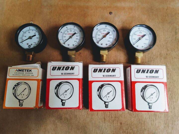 AMETEK / UNION PRESSURE GAUGE FOR AIR PUMPS /WATER PUMPS AIR COMPRESSOR PRESSURE GAUGE GAUGE NG