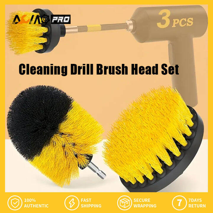 Aumopro 34pcs Power Scrubbers Cleaning Drill Brushes Extended Long Attachment Set Drill Brush 1060