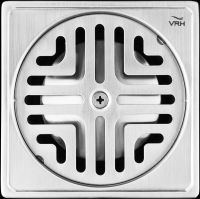 floor Drain 4" ตะแกรงกันกลิ่น ทรงสี่เหลี่ยมฝากลม  ท่อขนาด 2" อัตราการระบายน้ำ 18.20 ลิตร/นาที