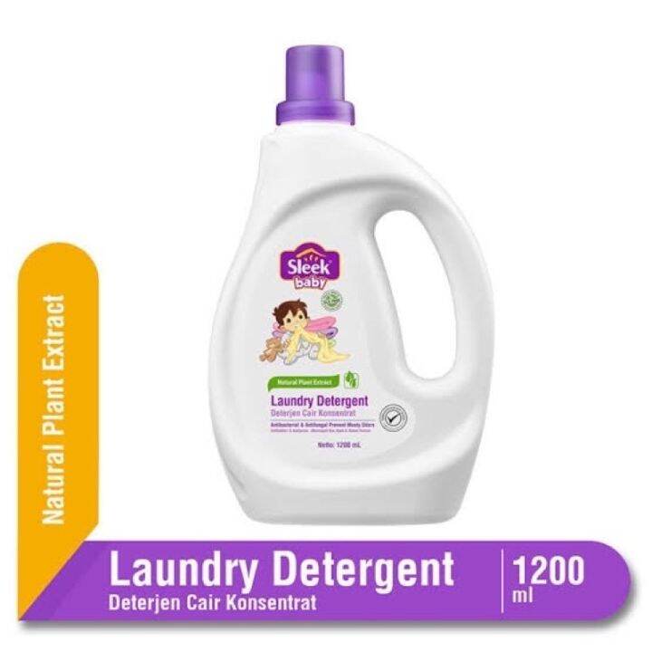 Sleek Baby Laundry Detergent Cair Botol 1200ml | Lazada Indonesia