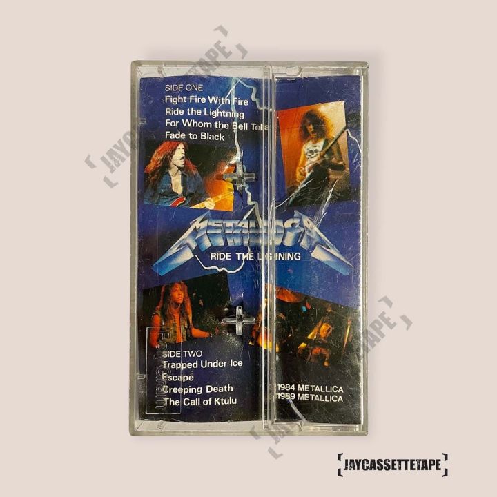 metallica-อัลบั้ม-ride-the-lightning-original-เทปเพลง-เทปคาสเซ็ต-เทปคาสเซ็ท-cassette-tape-เทปเพลงสากล