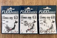 ตะขอเบ็ด FUDO Hooks ทรง จินุ ชินุ พริ้ว คม เเข็ง บรรจุ 21 ตัว ขนาดเท่าจินุ ชินุ ทั่วไป