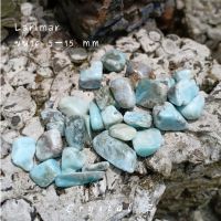 ลาริมาร์ Larimar สีฟ้า น้ำทะเล หินสะสม หินธรรมชาติ น้ำหนัก 10 กรัม ขนาด 5-15 mm