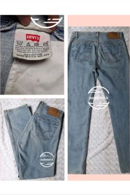 กางเกงยีนส์ Levis 501-0115 ขนาดรอบเอว 34 นิ้ว ความยาวกางเกง 32 นิ้ว MADE IN U S.A. WPL 423 เนื้อผ้าคุณภาพดี COTTON (Original)