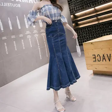 Denim skirt clearance lazada