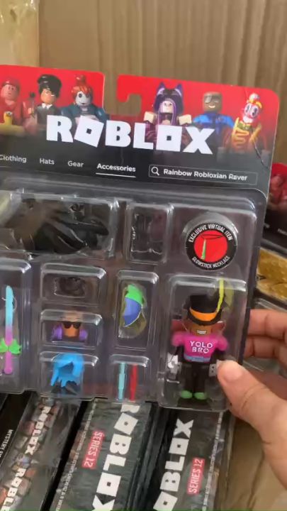 Roblox Avatar Shop Series Collection - Just Bee Yourself + Rainbow  Robloxian Raver Bundle [Includes 2 Exclusive Virtual Items]
