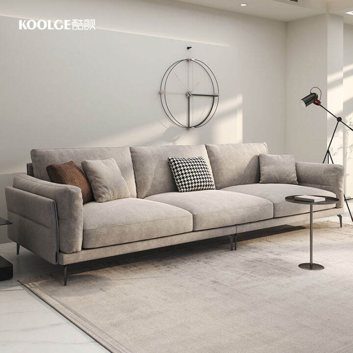 Italian Style Minimalist Fabric Sofa Modern Large and Small Apartment ...