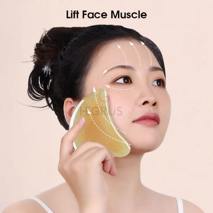 HEGRUS 2PCS Scraping Set Facial Eyes Lifting Massage Stick Dredge
