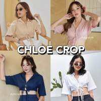 ? NEW ARRIVALS “Chloe Crop“ เสื้อครอป เชิ้ต ชุดไปทะเล ครอป y2k