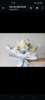 White rose flower bouquet